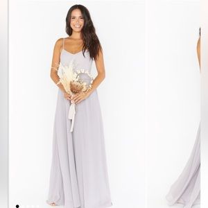 Show Me Your Mumu gray bridesmaid dress